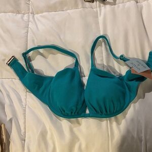Shade & Shore Teal Underwire Swim Bra